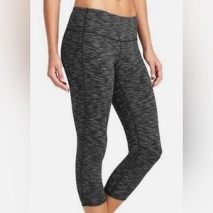Athleta “Energy Chaturanga Capri” pants leggings in Space black/gray